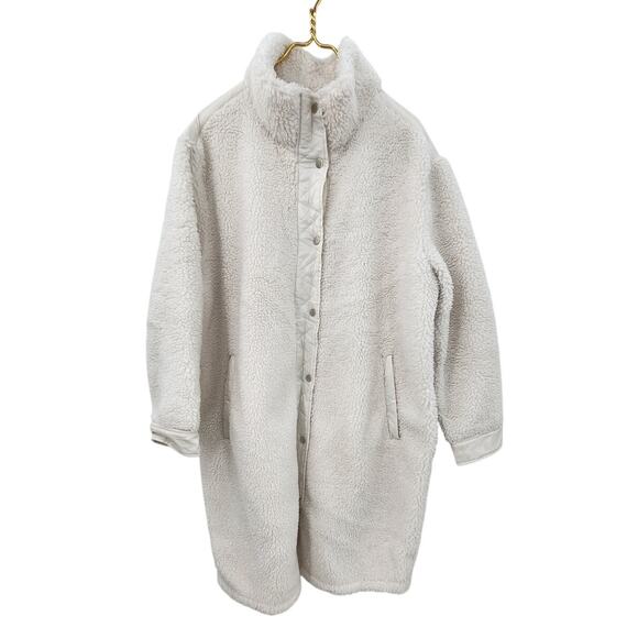 Athleta Cozy Day Hybrid Coat Long Sherpa Jacket Women's Plus Size 1X - Picture 4 of 12